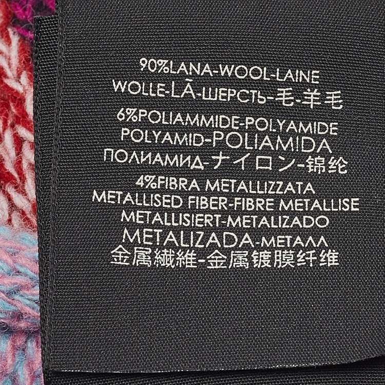 Pre Owned Gucci Multicolor Lurex Knit Braided Headband M