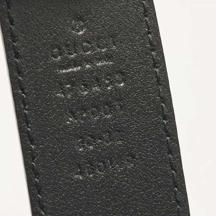 Pre Owned Gucci Black Leather Dionysus Buckle Belt 80 CM