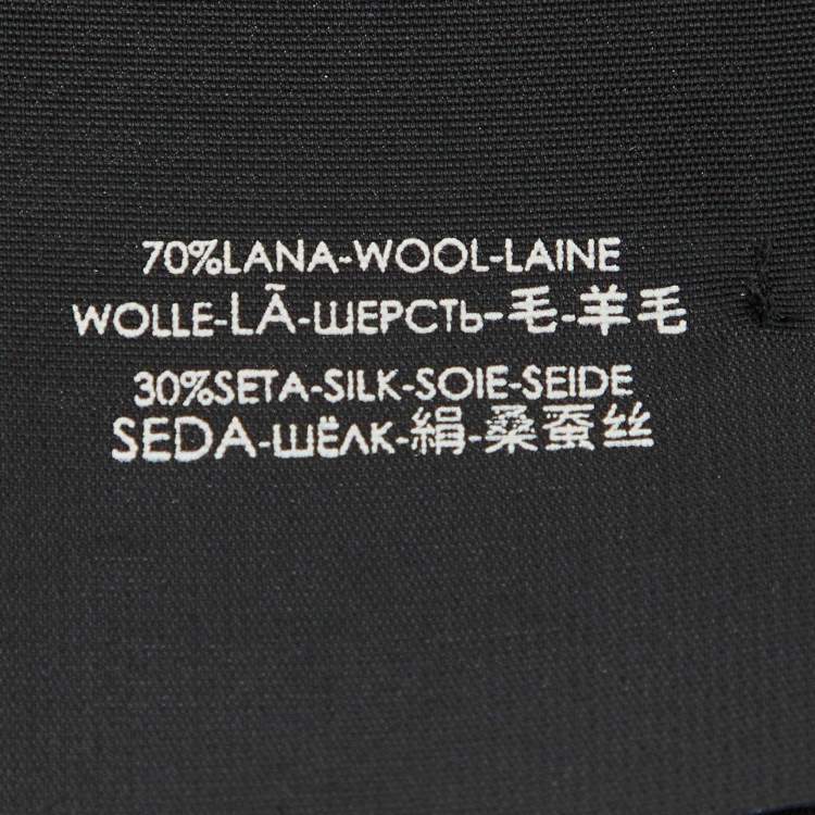 Pre Owned Gucci Brown GG Survive Wool & Silk Scarf