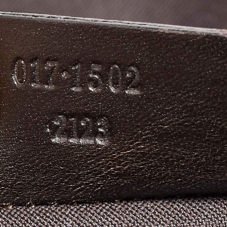 Pre Owned Gucci Beige/Brown GG Canvas and Leather Laptop Case