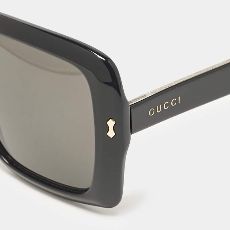 Pre Owned Gucci Black GG0366S Square Sunglasses