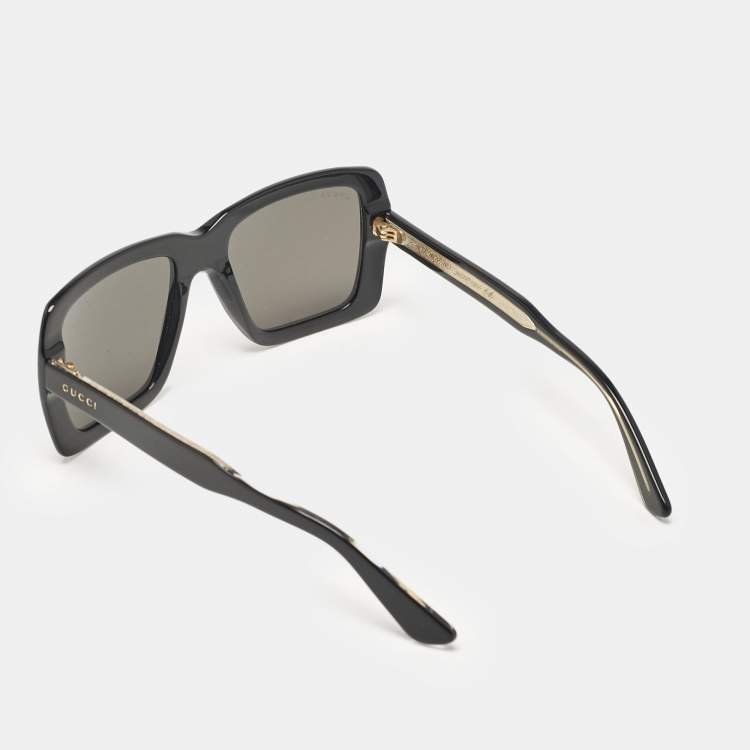 Pre Owned Gucci Black GG0366S Square Sunglasses