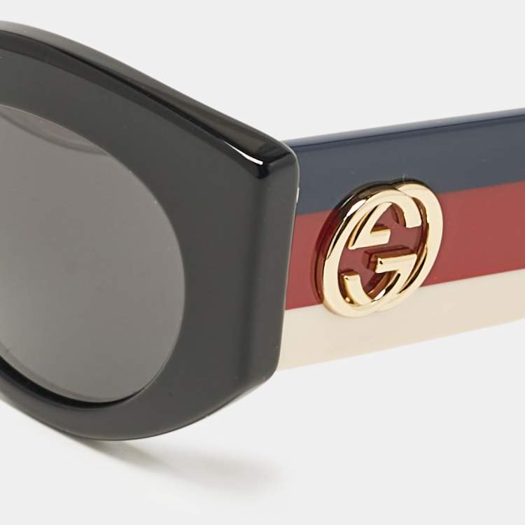 مملوكة مسبقًا نظارة شمسية غوتشي GG0275S سوداء عين قطة ويب