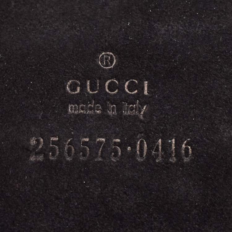 Pre Owned Gucci Black GG Fabric and Leather iPad Case