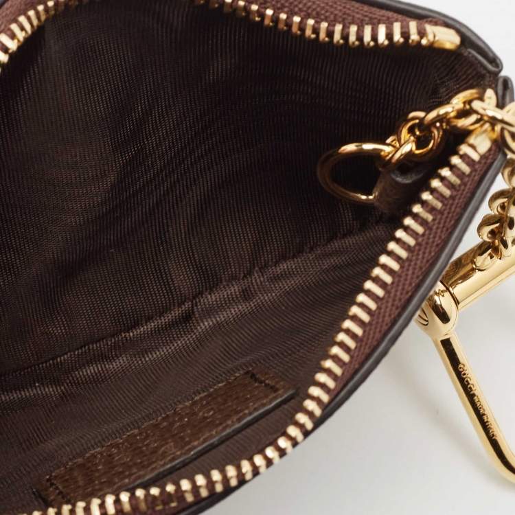 Pre Owned Gucci Beige GG Supreme Canvas Key Case
