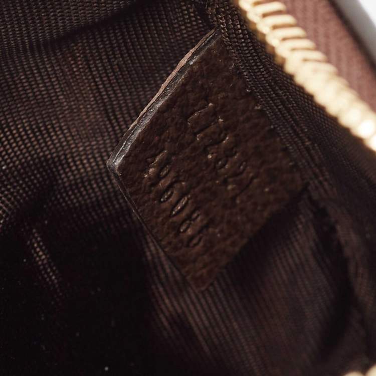 Pre Owned Gucci Beige GG Supreme Canvas Key Case