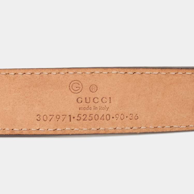 Pre Owned Gucci Light Beige Nubuck Leather Chain Detail Waist Belt 90CM