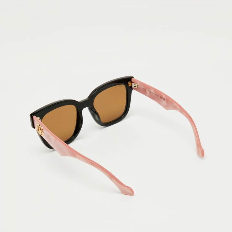 Pre Owned Gucci Two Tone/Brown GG0998S Square Sunglasses