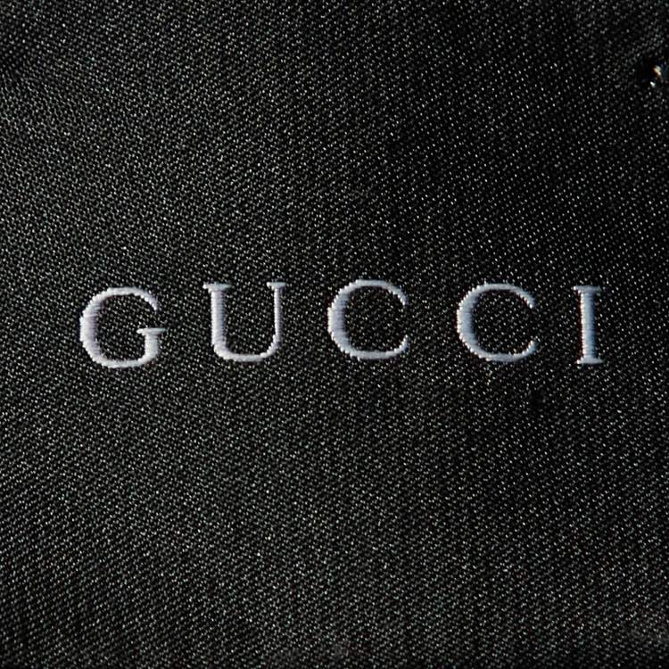 Pre Owned Gucci Tri Color GG Wool & Silk Web Scarf