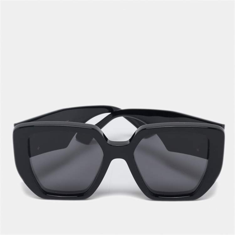 Pre Owned Gucci Black GG0956S Double G Square Sunglasses