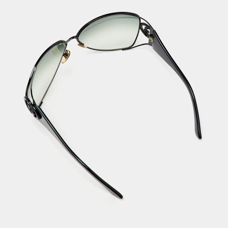 Pre Owned Gucci Black/Green Gradient GG2794/S Butterfly Sunglasses