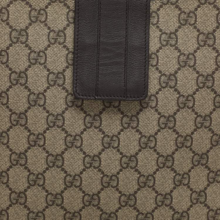 مملوكة مسبقًا Gucci Beige/Ebony GG Coated Canvas iPad Case