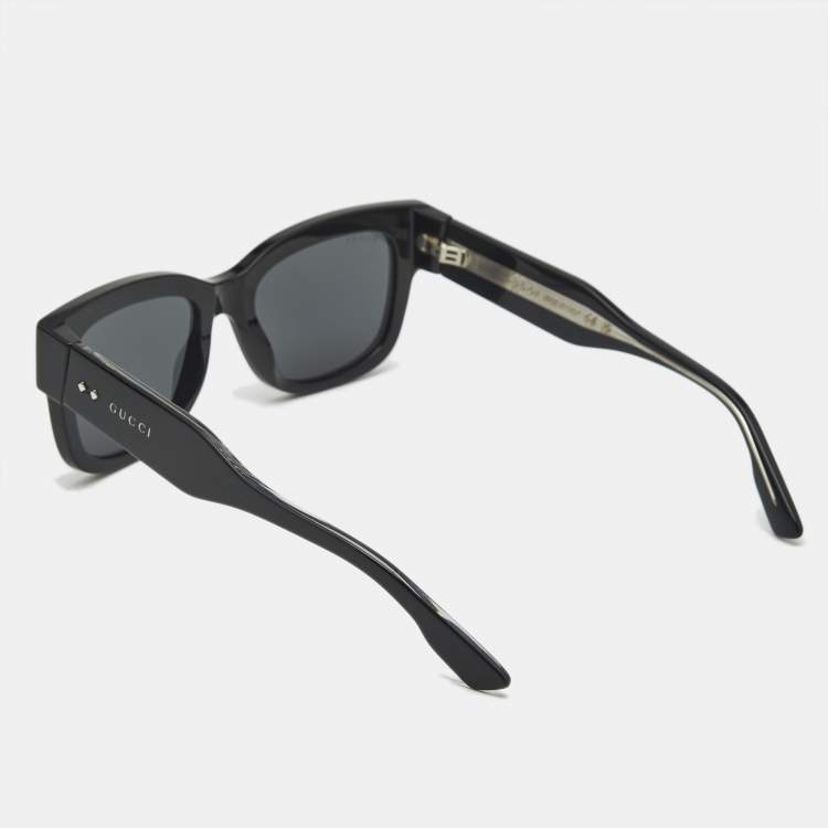 Pre Owned Gucci Black GG1217S Square Sunglasses