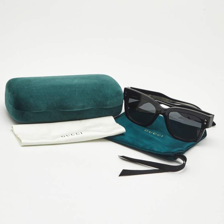 Pre Owned Gucci Black GG1217S Square Sunglasses