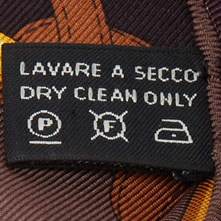 Pre Owned Gucci Multicolor Equestrian Print Silk Siden Scarf 