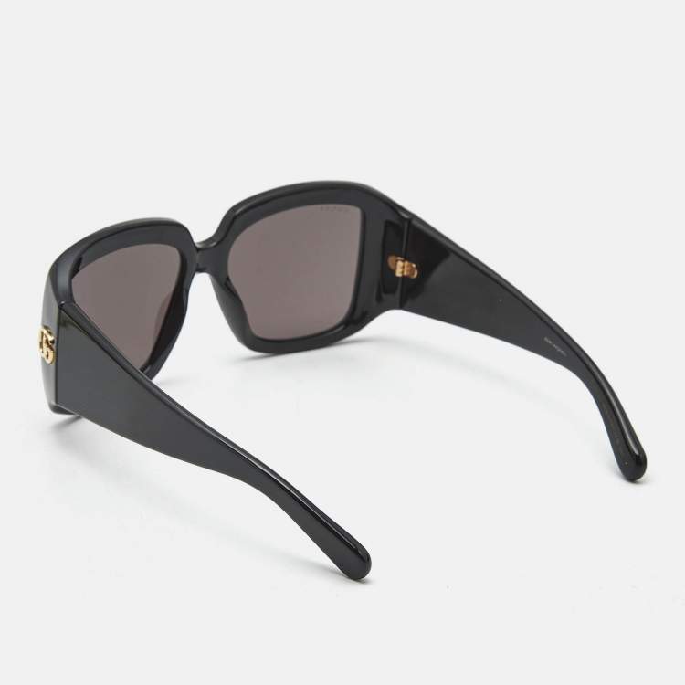 Pre Owned Gucci Black GG1402S Oversized Sunglasses