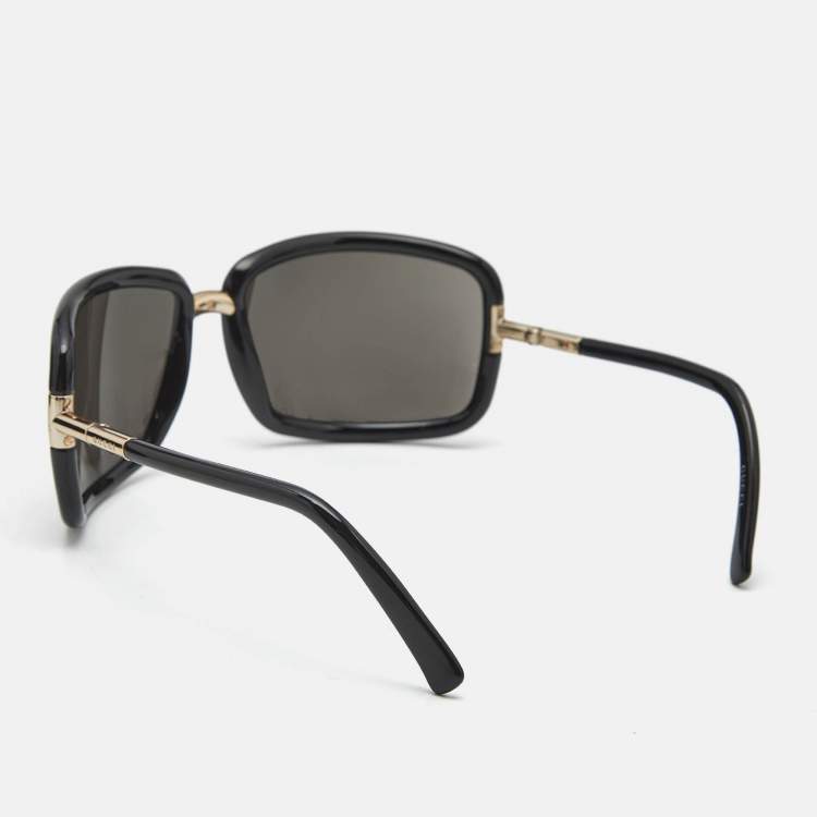 Pre Owned Gucci Black GG1536/S Oversized Sunglasses