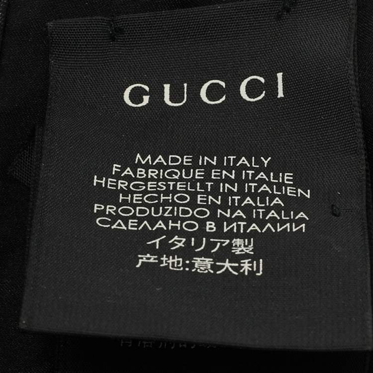 Pre Owned Gucci White Floral-Snake Print Silk Headband
