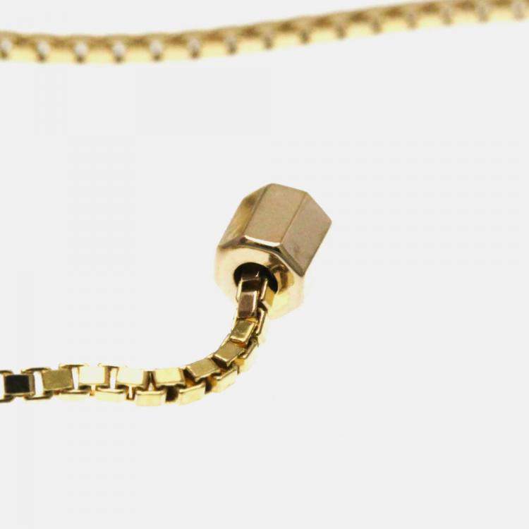 Pre Owned Gucci Link To Love Necklace Pink Gold 18K No Stone Pendant Necklace Pink Gold