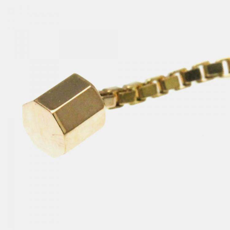 Pre Owned Gucci Link To Love Necklace Pink Gold 18K No Stone Pendant Necklace Pink Gold
