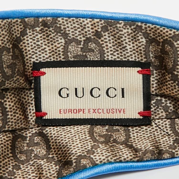 Pre Owned Gucci Brown Guccissima Bee & Floral Appliqué Silk Headband