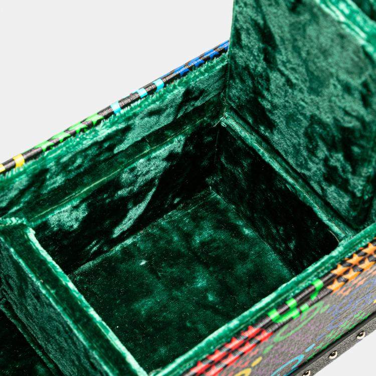 Pre Owned Gucci GG Supreme Psychedelic Guitar Case