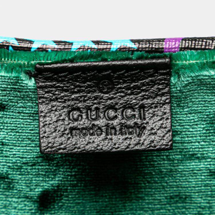 Pre Owned Gucci GG Supreme Psychedelic Guitar Case