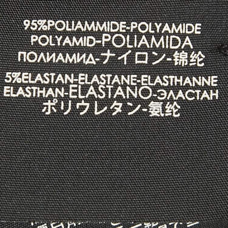Pre Owned Gucci Beige GG Supreme Monogram Print Nylon Mesh Tights L