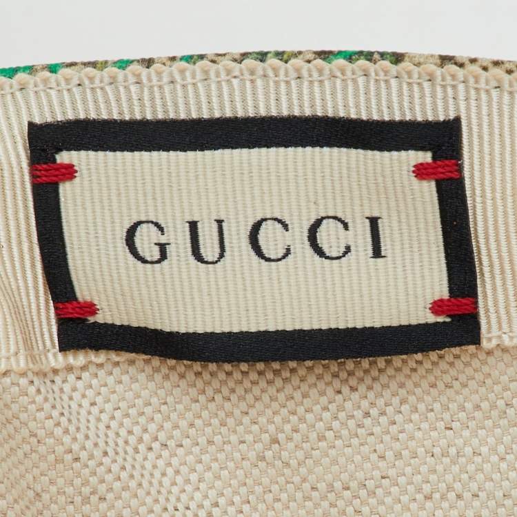 Pre Owned Gucci Multicolor GG Supreme Canvas Floral Print Baseball Cap XS