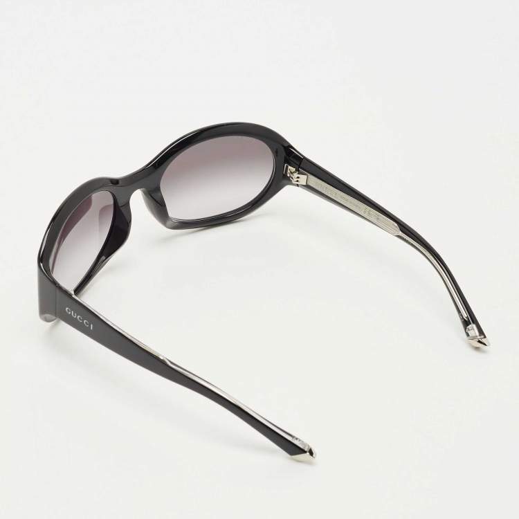 Pre Owned Gucci Black Gradient GG2012S Oval Sunglasses