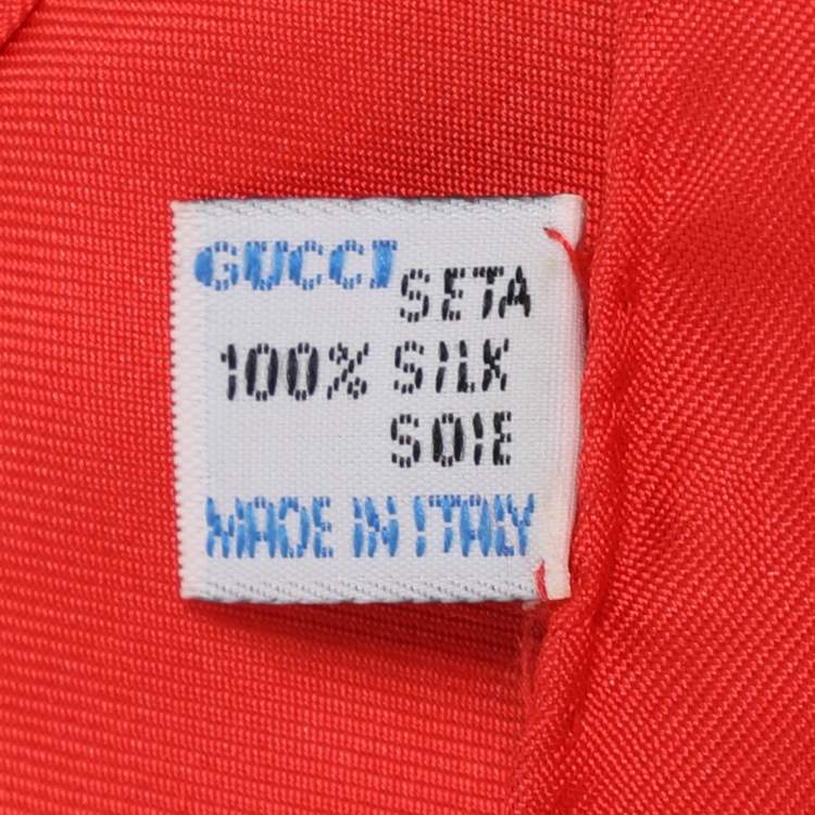 Pre Owned Gucci Multicolor Floral Print Silk Scarf