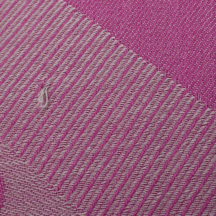 Pre Owned Gucci Pink GG Jacquard Wool Blend Scarf 