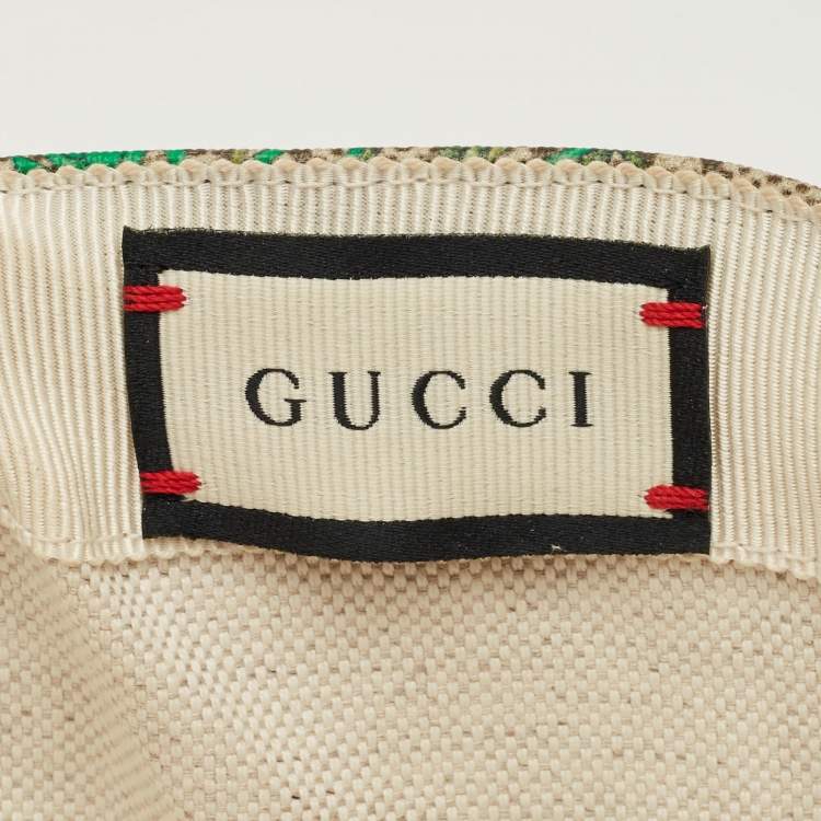 Pre Owned Gucci Multicolor Blooms GG Supreme Canvas Baseball Cap XS/55 cm
