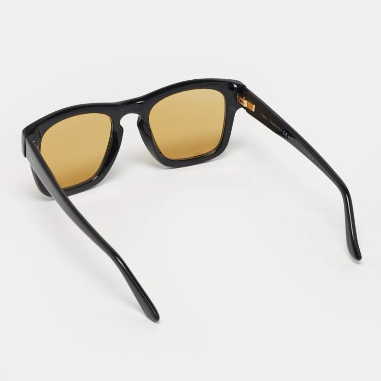 مملوكة مسبقًا Gucci Black/Yellow GG3791/S Frame Square Sunglasses