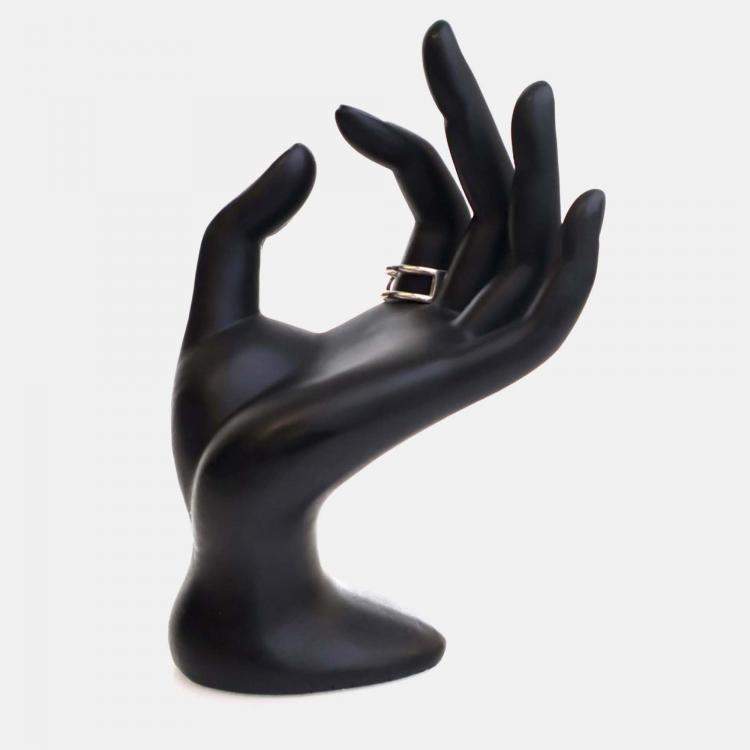 Pre Owned Gucci Interlocking G Ring Sz 24