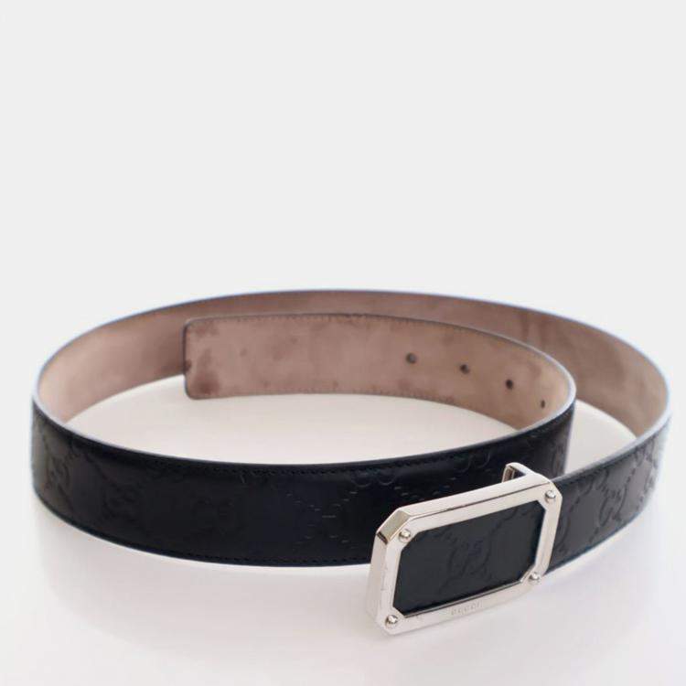 Pre Owned Gucci Guccissima Belt Sz 90/36