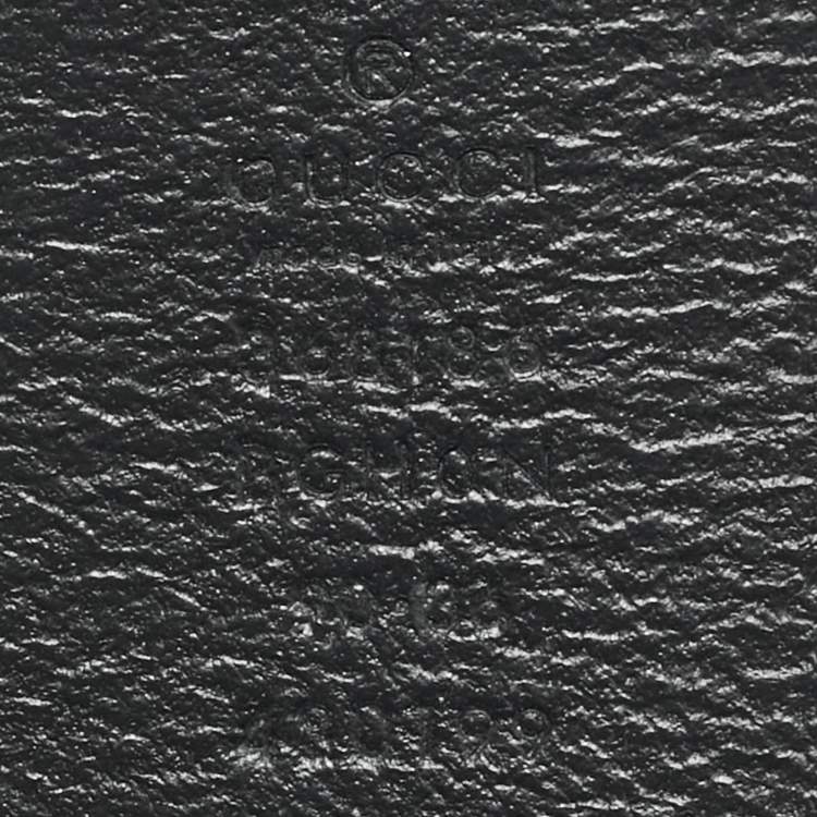 Pre Owned Gucci Interlocking G 90CM Belt Black Leather