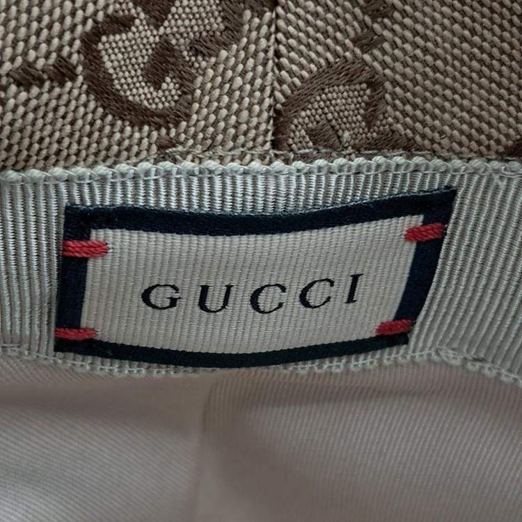 Pre Owned Gucci Cotton Gg Bucket Hat