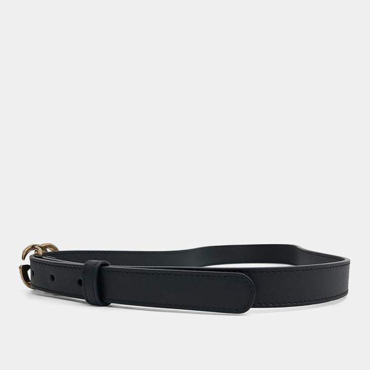 Pre Owned Gucci Pearl-Embellished Mamont Belt