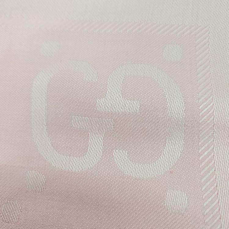 Pre Owned Gucci Pink Silk Muffler and Shawl