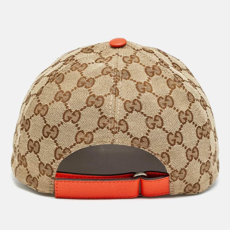 Pre Owned Gucci X The North Face Beige GG Canvas Baseball Cap M