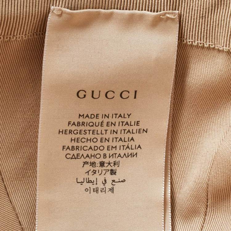 Pre Owned Gucci X The North Face Beige GG Canvas Baseball Cap M