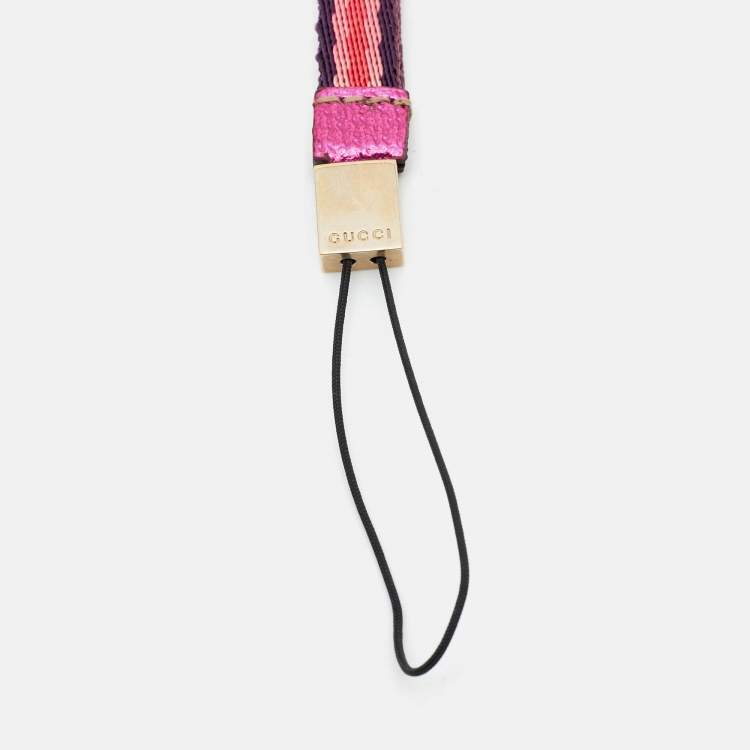 مملوكة مسبقًا Gucci Phone Strap Multicolor Canvas