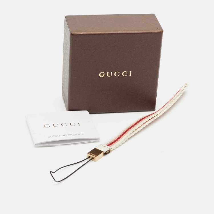 Pre Owned Gucci Phone Strap Multicolor Canvas