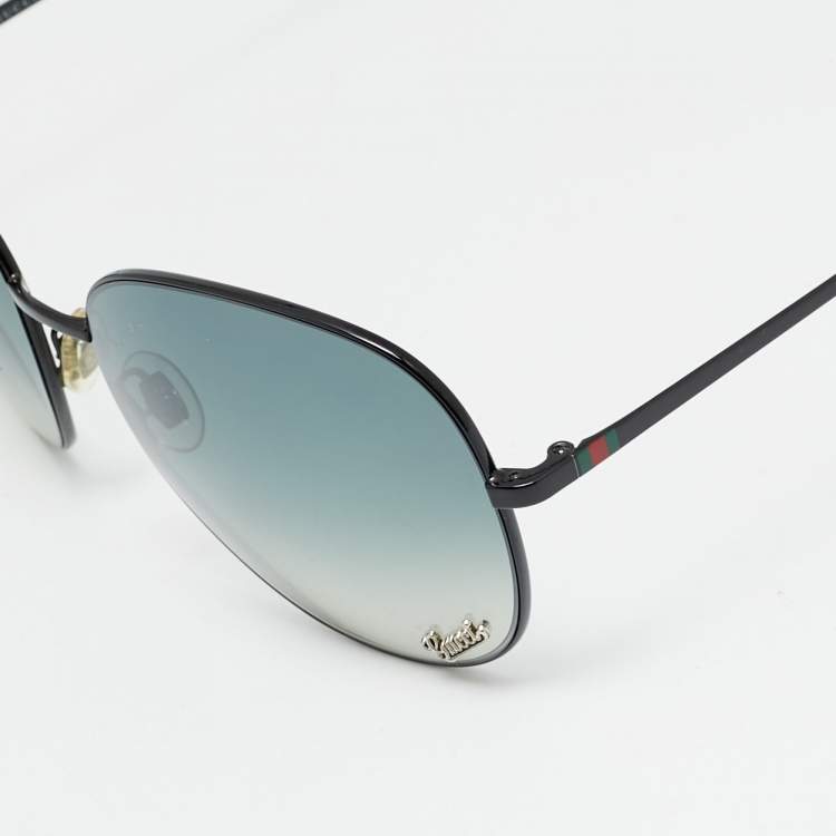 Pre Owned Gucci Black/Green Gradient GG 2899/S Sunglasses