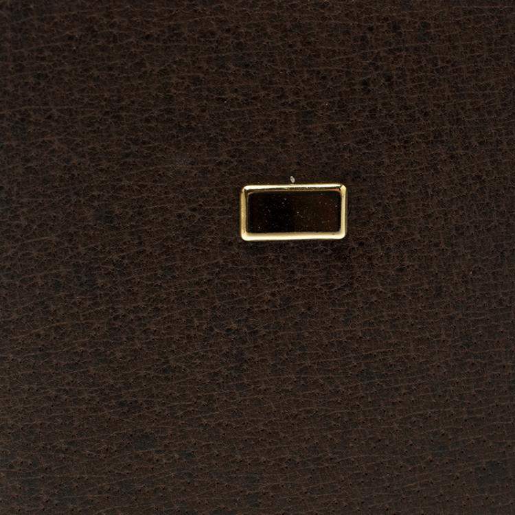 Pre Owned Gucci Khaki Pig Skin Leather Card Holder