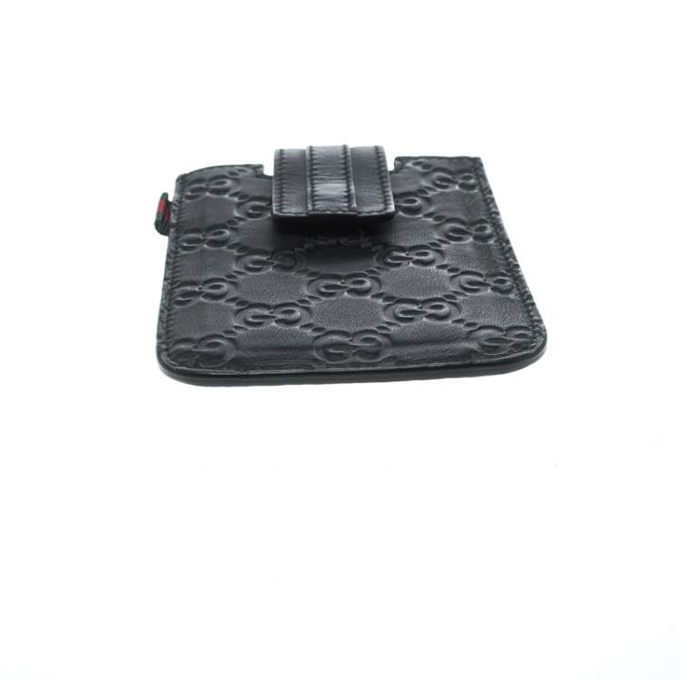 Pre Owned Gucci Black Guccissima Leather iPhone 4/4s Case