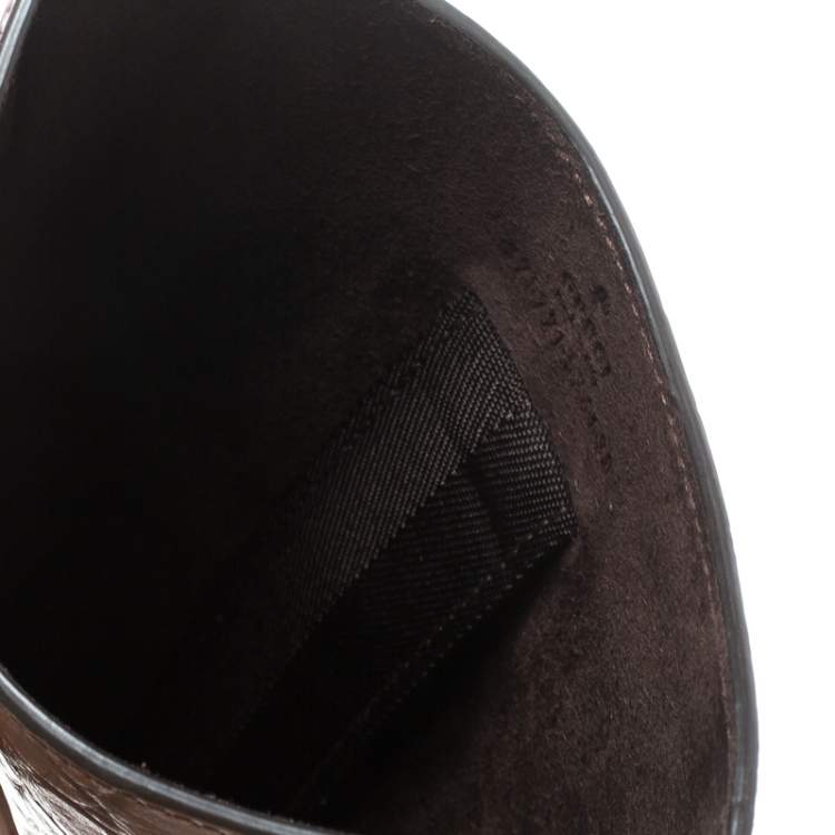 Pre Owned Gucci Brown Alligator IPad Mini Case