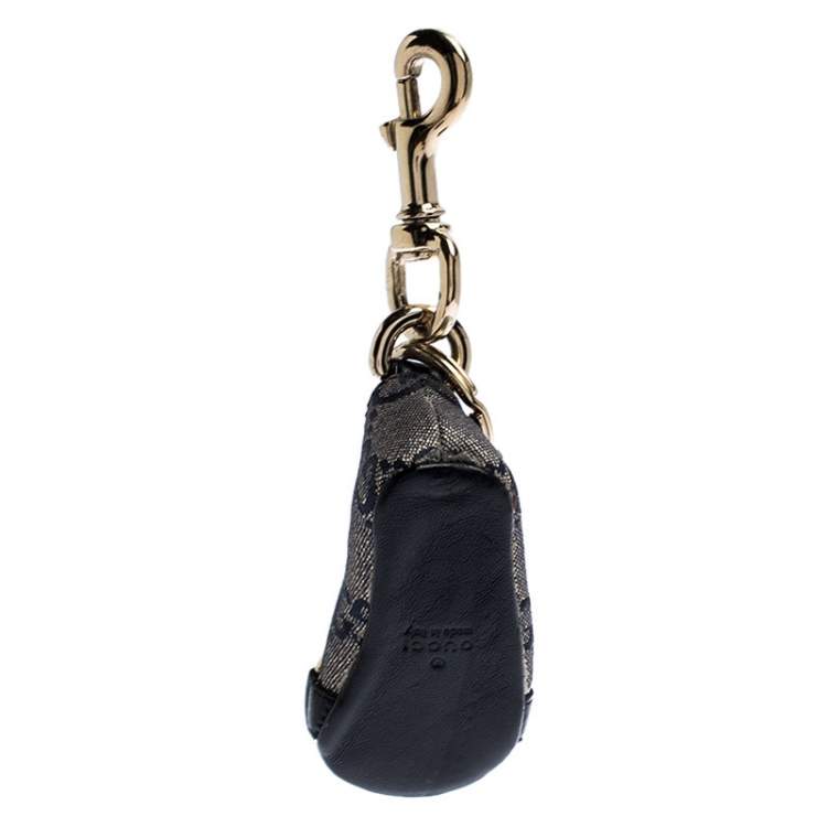 Pre Owned Gucci Metallic Guccisma Ballerina Shoe Charm Key Ring