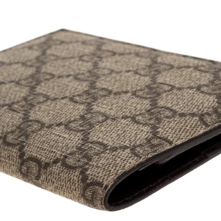 Gucci Beige GG Supreme Canvas Passport Holder Gucci TLC